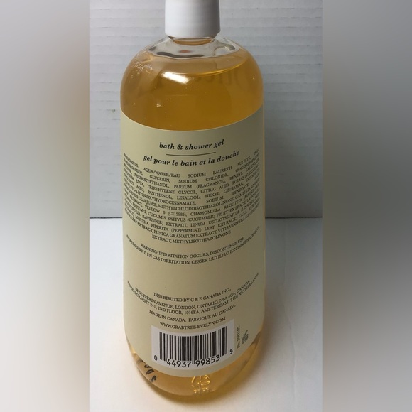Crabtree & Evelyn SUMMER HILL Bath & Shower Gel Body Wash 16.9 oz NEW - Picture 2 of 2
